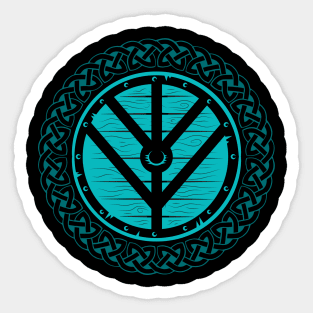 Shield Maiden Norse Knots n Shield Sticker